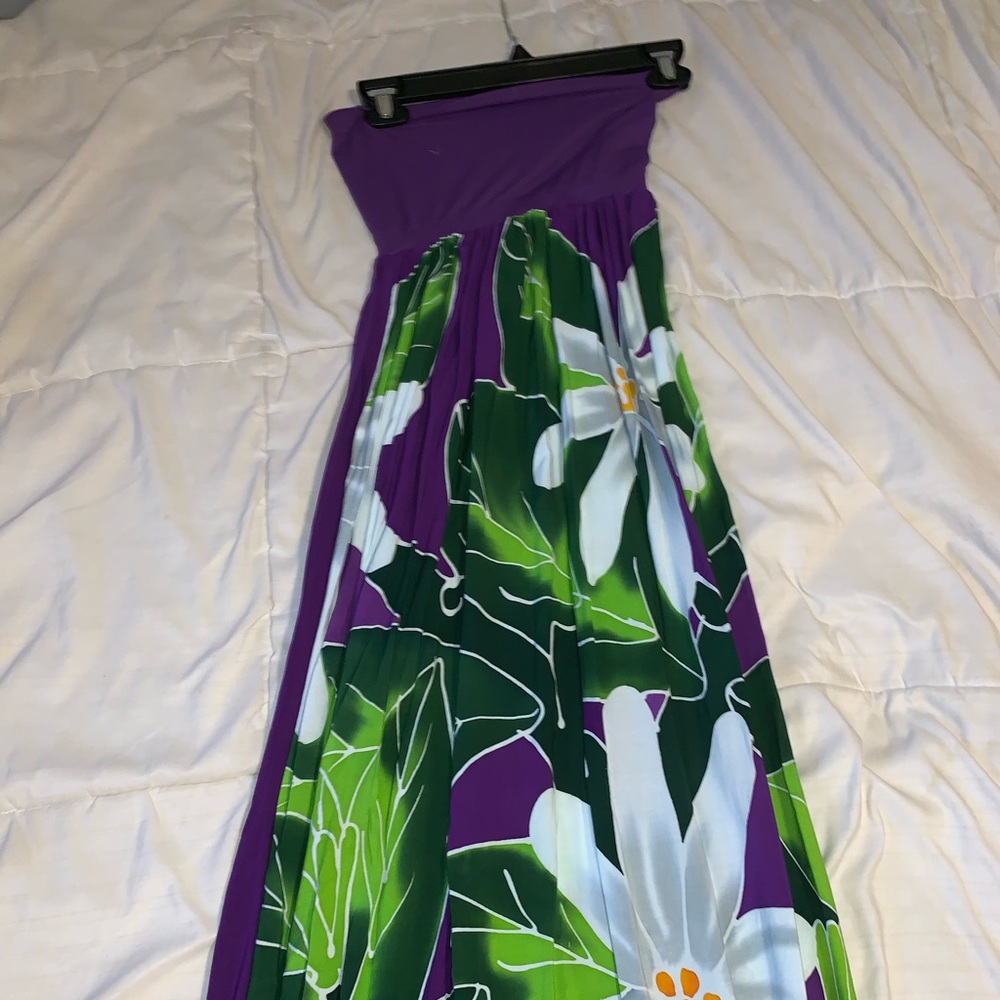 Hawaiian print dress